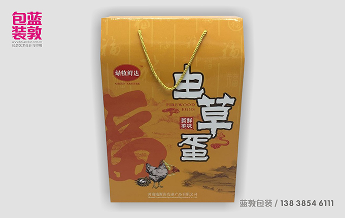 河南地源山農(nóng)副產(chǎn)品蟲草蛋瓦楞禮盒包裝設(shè)計制作